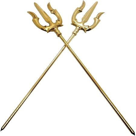 Buy Memoir Brass Gold Plated Miniature Parshuram Farsa Durga Kaali ...