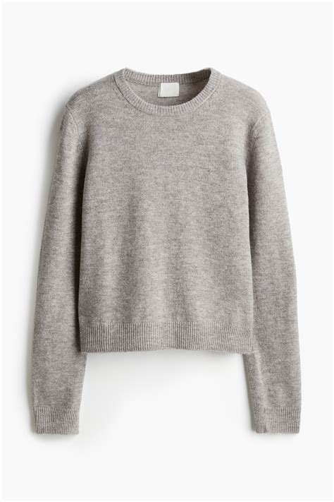Sweater - Light gray melange - Ladies | H&M US