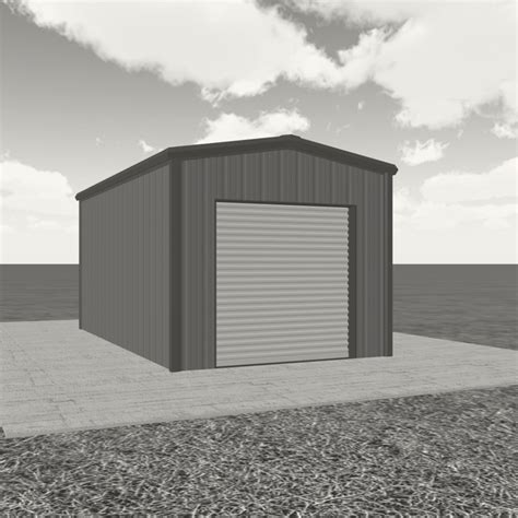 12’ x 20’ Steel Building Kit, Versatile Storage, 240 Sq-Ft, 10’ Peak ...