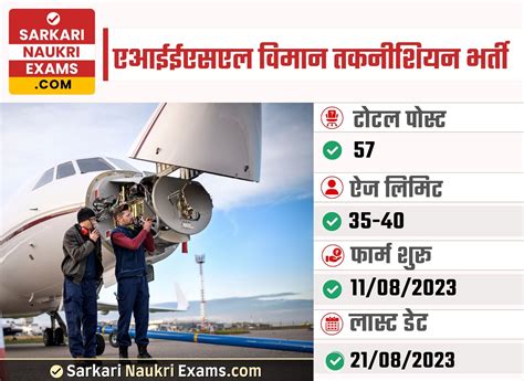 AIESL Aircraft Technician Recruitment 2023 | Apply Online Form | 57 ...