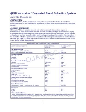 Fillable Online BD Vacutainer Tubes, Needles and Holders are used ...