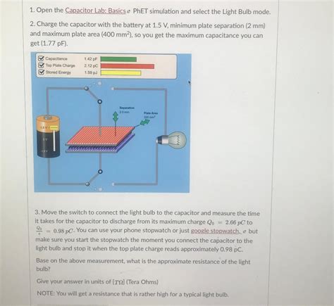 Capacitor Lab Basics PhET Simulation 的图像结果