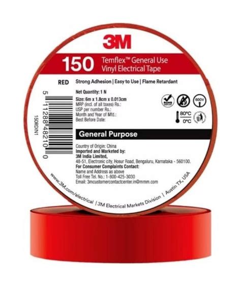 3M Temflex‚Vinyl Electrical Tape 150 – Kewalson