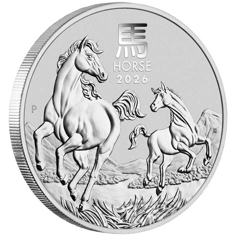 Buy 1oz Perth Mint Year of the Horse 2026 Lunar Silver Coin (2 Week ...