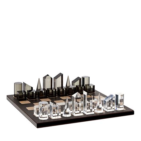 Bicolor Chess Board with Acrylic Glass Components ADJ Style | Artemest