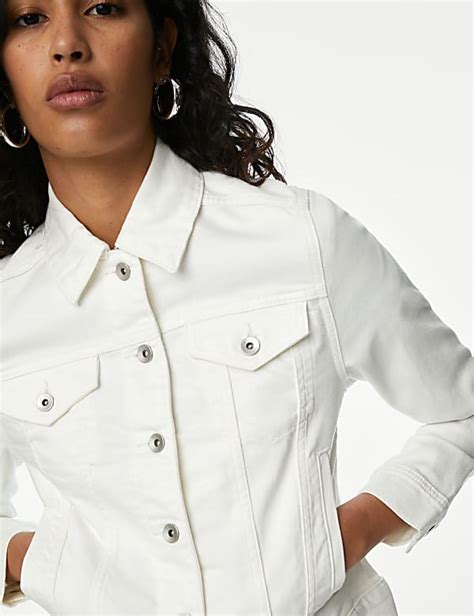 Buy Cotton Rich Denim Jacket with Stretch at Marks & Spencer