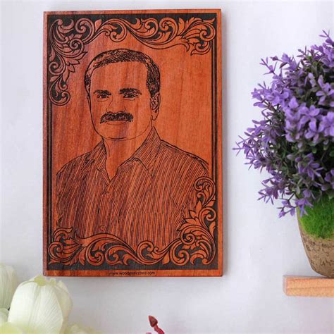 Custom Engraved Best Dad Wooden Frame | Personalized Gifts for Dad ...