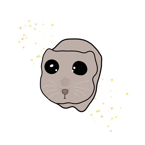 Sad Hamster Big Eye Hamster Meme Sticker - Etsy