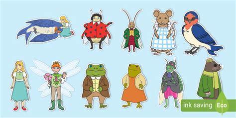 Thumbelina Story Cut Outs