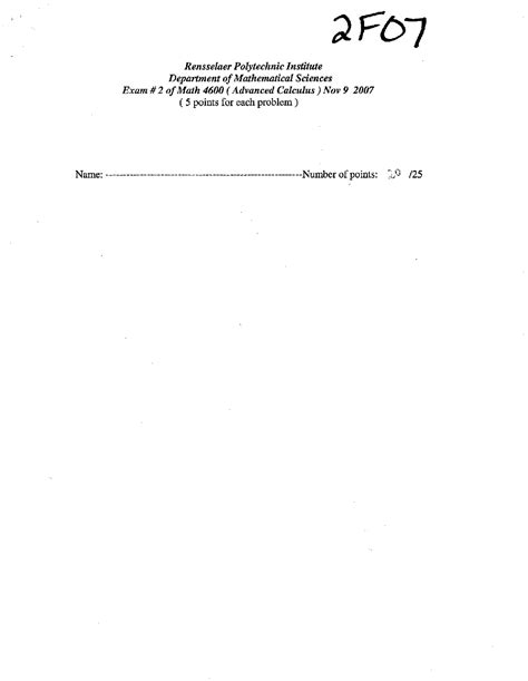 Image result for Advanced Calculus Questions