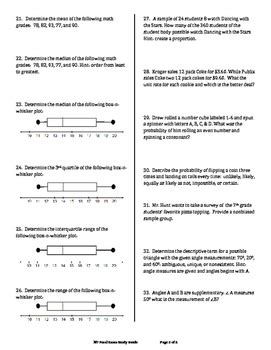 7th Grade Math Study Guide 的图像结果