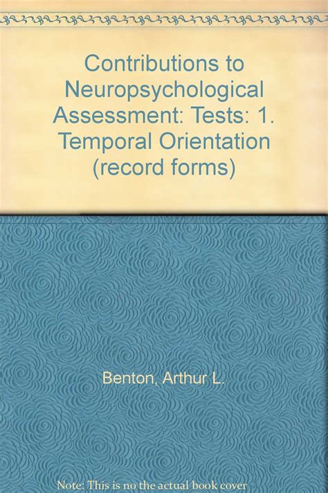 Buy 1. Temporal Orientation (Record Forms) (Contributions to ...