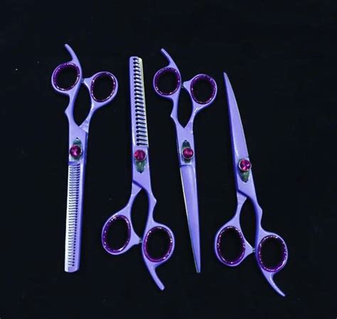 Purple 4 Dog Grooming Shears Set – JACK SHEARS