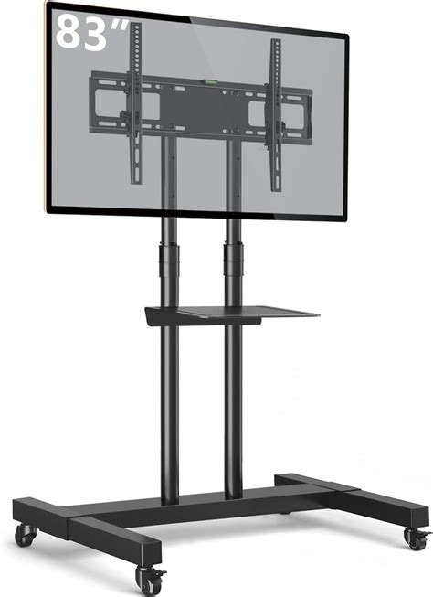 Amazon.com: ONKRON Mobile TV Stand for 50-90 Inch TVs up to 198.4 lbs ...