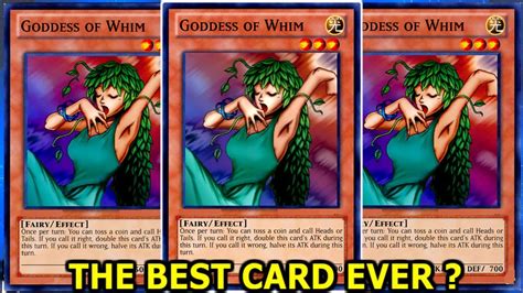 Yu-Gi-Oh! THE BEST CARD EVER ? GODDESS OF WHIM DECK - YouTube