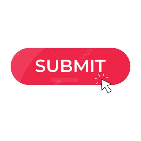 Click The Red Submit Button Icon Vector, Submit Button, Icon, Click PNG ...