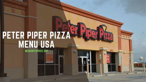 Peter Piper Pizza Menu With Prices 2025 USA (UPDATED) - Menu with Prices