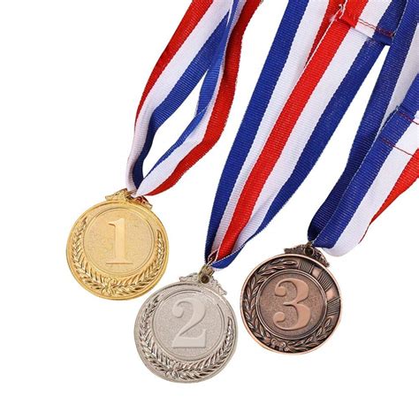 Stobok Kids Medals Metal Gold Winners Medals 3pcs Sports Day ...