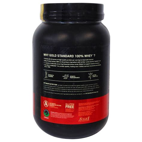 Optimum Nutrition Gold Standard 100% Whey Vanilla Ice Cream Protein ...