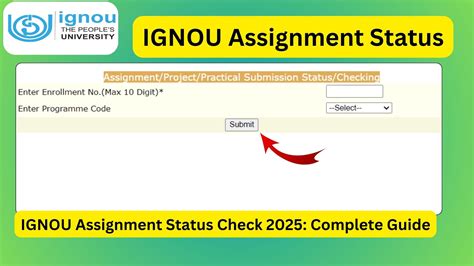 IGNOU Assignment Status Check 2025: Complete Guide