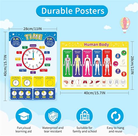 GERUEE 12 Pieces Educational Posters for India | Ubuy