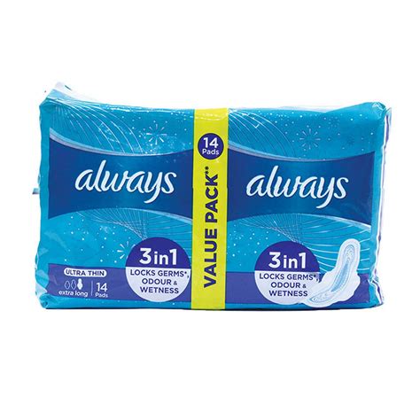 Always Ultra Thin Extra Long Sanitary Pads 2x7=14 Pcs Price in Pakistan ...