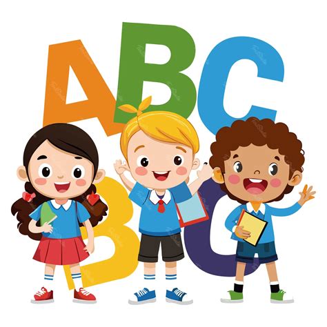 Playful Cartoon Alphabet Illustration | Vector File Illustrator PREMIUM