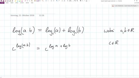 How to Prove the log a + log b = log ab logarithm property « Math