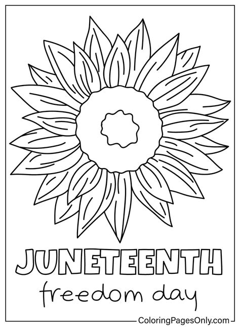 Juneteenth Printable Coloring Pages
