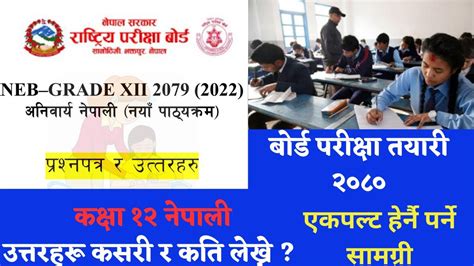 Class 12 Nepali Model Question 2079 Solution 的图像结果