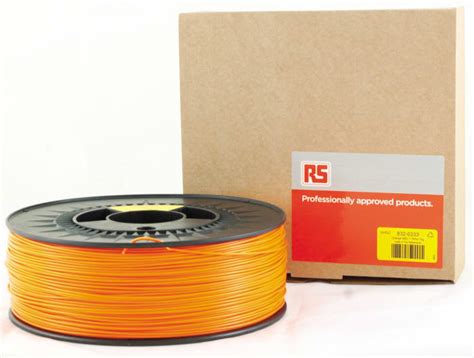 RS PRO | RS PRO 1.75mm Orange ABS 3D Printer Filament, 1kg | 832-0333 ...