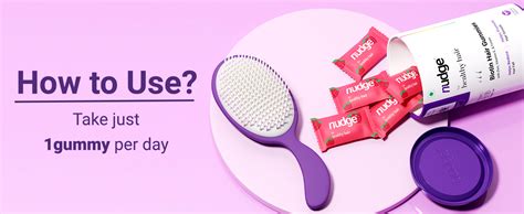 Nudge Biotin Hair Gummies For Hair Growth with Zinc, Vitamin E & Folate ...