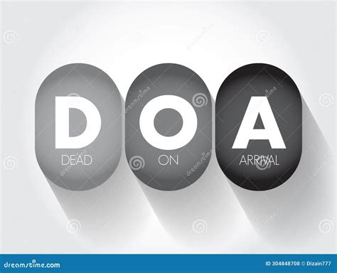DOA - Dead On Arrival Is Are Term Which Indicate That A Patient Was ...