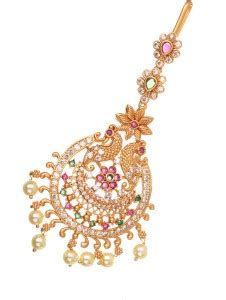SARAF RS JEWELLERY Alloy Maang Tikka Price in India - Buy SARAF RS ...