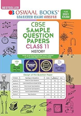Oswaal CBSE Sample Question Paper Class 11 History Book (Reduced ...