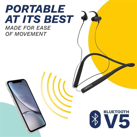 Just Corseca Nek Plus (Black) Wireless Bluetooth Earphones Best Price ...