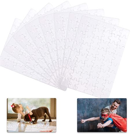 Buy 15 Sheets Blank Puzzles Piece Sublimation Puzzle Blanks Jigsaw ...