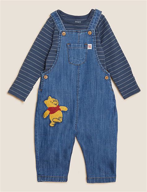 Buy 2pc Pure Cotton Winnie the Pooh™ Outfit (0-3 Yrs) at Marks & Spencer