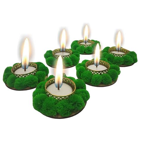 Buy Stylewell (Set of 6) Handcrafted Balls Decorative Floating Tealight ...