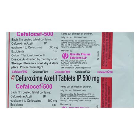 Cefalocef-500 Tablet | Uses, Side Effects, Price | Apollo Pharmacy