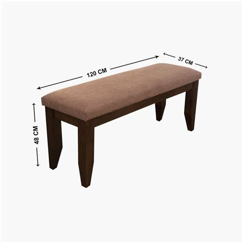 Buy Chunky 6-Seater Dining Set with Chairs and Bench - Brown from Home ...