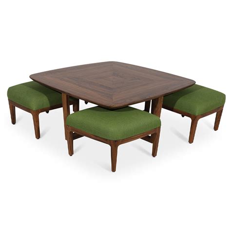 Kiota - Teakwood Nested Center Table | Alankaram