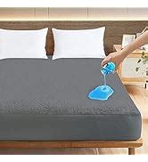 Buy Ayka 100% Waterproof Cotton Terry Mattress Protector King Size ...
