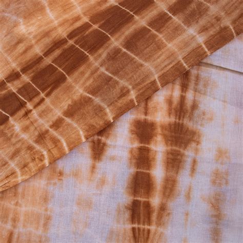Buy Brown Tie Dye Handmade Cotton Tie N Dye Dresses Material – Dmaasa
