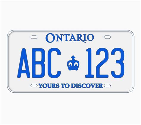 Cost New License Plates Ontario at Bennie Morris blog