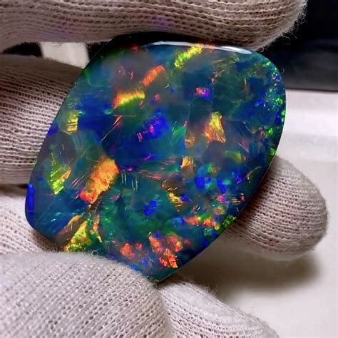 'Black Galaxy' 99.60ct Natural Solid Untreated Australian Black Opal For Sale at 1stDibs | most ...