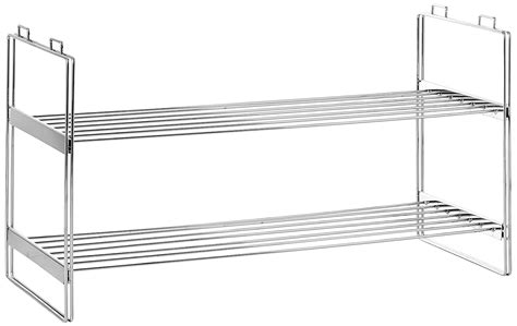 Whitmor 2 Tier Stackable Closet Shelves - Chrome : Amazon.in: Home ...
