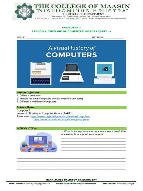 Timeline of Computers Computer 7 | PDF | Computing | Computer Science