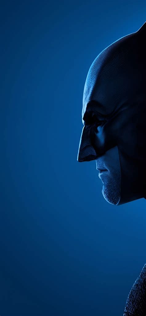 Batman side profile against deep blue background | 4K Wallpaper for ...