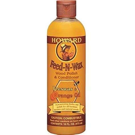 Howard Feed-N-Wax Wood Polish and Conditioner, 16-Ounce | Wood polish ...